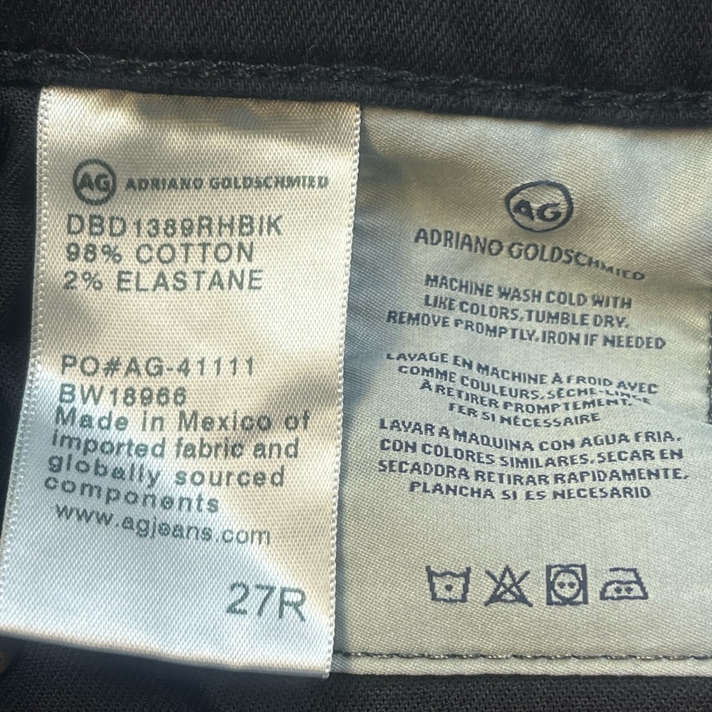 Adriano Goldschmied Black Denim Pants r105-22 - Picture 4 of 6